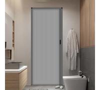 yurstcggh Puertas Plegable de Nido de Abeja,Puerta Corrediza Tipo Acordeón 180 185 190 195 200 205 210 220 230 CM Alto sin perforar para Apartamentos/Lavaderos 95×203cm Gris