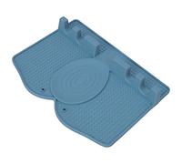 Yusat Soporte de Silicona para Utensilios, Resistente Al Calor, Antideslizante, con Almohadilla de Goteo para Utensilios de Cocina, Pinzas para Cucharas (Azul oscuro)