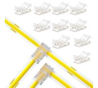 YUTOKEER Kit de conexión de tiras LED de 2 pines, 10 mm, juego completo de 10 piezas con conectores en forma de L y T para tiras LED SMD / COB (2 pines, 10 mm)