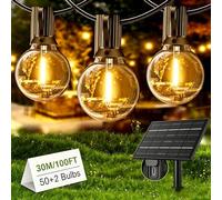 Yuusei Guirnalda Luces Exterior, Luces LED 30M Solares Exterior IP65