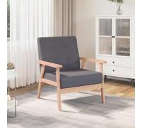 YuuSsea Sillón de relax moderno vintage con patas de madera en gris oscuro tapizado para salón, dormitorio, oficina, salón, esquina de lectura, con respaldo ajustable y función reclinable