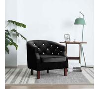 YuuSsea Sillón moderno de terciopelo negro con patas de madera, ajustable y giratorio, ideal para salón, dormitorio u oficina, proporciona una gran comodidad de asiento, elegante aspecto de salón