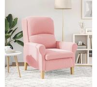 YuuSsea Sillón Rosa Suave Tejido Sherpa Cómodo Sillón Lounge con Marco de Madera Ergonómico para Salón, Dormitorio, Oficina, Relax y Lectura, Diseño Vintage