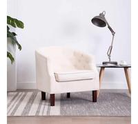 YuuSsea Sillón tapizado beige con patas de madera, moderno y vintage, reclinable, giratorio, con respaldo y reposabrazos, ideal para salón, dormitorio y oficina, cómodo