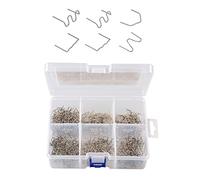 YUYTE 1200PCS Caliente con Caja de Almacenamiento - 6 Tipos para Reparación de Plástico Automotriz, Juego de Máquinas de Soldadura (1200 Piezas)