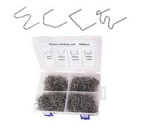 YUYTE 1200PCS Caliente con Caja de Almacenamiento - 6 Tipos para Reparación de Plástico Automotriz, Juego de Máquinas de Soldadura (1600PCS)