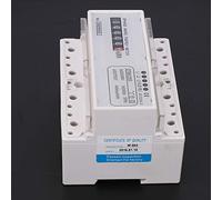 YUYTE Base Medidor Trifasico DTM125S Medidor de Energía Eléctrica Digital de Consumo de Energía 220/380V 20-80A, de KWh Trifásico con Modos de Conexión Dual e Instalación en Carril DIN Estándar