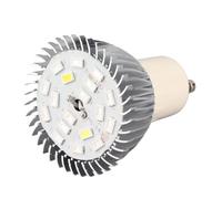 YUYTE Bombilla LED de Crecimiento de 18 W, Luz de Planta de Espectro Completo con 18 LED 11 Rojo 4 Azul 1 Blanco Cálido 1 Blanco 1 IR, Casquillo E27 E14 GU10 para Plantas de Interior (GU10)