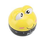 YUYTE Temporizador de Cocina Mecánico con Forma de Animal de Dibujos Animados: Herramienta de Recordatorio de Cocción, No Necesita Baterías (Yellow)