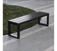 YVZYLXH Banco de Jardín en Acero Galvanizado