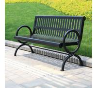 YVZYLXH Banco de Jardín en Acero Galvanizado, Resistente a la Intemperie, Ideal for Patios, Terrazas y Parques