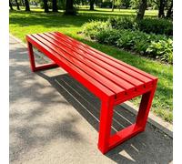 YVZYLXH Banco de Jardín Exterior, Banco for Terraza con Metálica Estable, Asiento Resistente for Patio,Entrada y Parque(Rosso,120cm/47.2in)