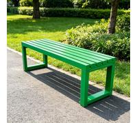 YVZYLXH Banco de Jardín Exterior, Banco for Terraza con Metálica Estable, Asiento Resistente for Patio,Entrada y Parque(Green,150cm/59.1in)
