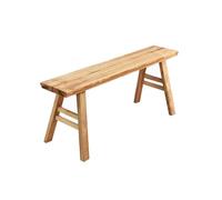 YVZYLXH Banco de Madera,Banco pie de Cama,Banco de Entrada de Madera Maciza,Madera Maciza Bancos,Banco de Madera de Estilo rústico,para Comedor, Sala de Estar, Pasillo, Dormitorio(Beige,98X20X52CM)