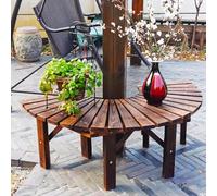 YVZYLXH Banco Jardin Exterior de Madera carbonizada