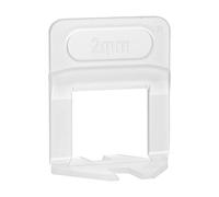 YWBL-WH 2mm Nivelador de Baldosas de Clip Base, Diseño de Cuña Reutilizable | Herramienta auxiliar para baldosas de piso, kit de 20 piezas, tensión de correa desprendible, tapa de repisa giratoria,