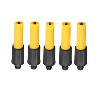 YWBL-WH Boquilla de Manguera de Alta Presión Boquilla de Manguera de Jardín ABS Paquete de 5 con Agarre Suave TPR Conector Rápido de 1 2 Pulgadas Amarillo Negro para Riego de Jardín Riego de Césped