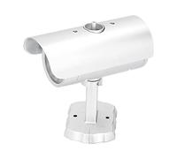 YWBL-WH Cámara de Simulación, Cámara de Seguridad Simulada de Material ABS con Luz LED Intermitente para Uso en Interiores y Exteriores, Ideal para Seguridad en el Hogar y la Empresa