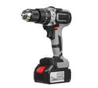 YWBL-WH Driver Inalámbrico de 21V Driver de Alta Eficiencia Paladro de Martillo de Impacto para el Trabajo de Metal de Servicio Pesado (BLACK #-1)
