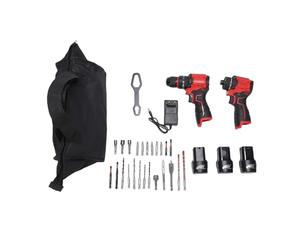 YWBL-WH Kit Combinado de Controlador de Impacto de Taladro Inalámbrico de 16,8 V con Luz LED para Montaje de Muebles, Fabricación de Gabinetes, Reparaciones del Hogar (Enchufe UE 230V)