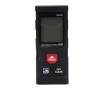 YWBL-WH Medidor de Distancia Láser con Pantalla LCD Retroiluminada, Nivel | Herramienta Portátil de Bolsillo, Cálculo Continuo de área y Volumen, Modo Pitágoras, Almacenamiento de 99 Datos, Diseño a