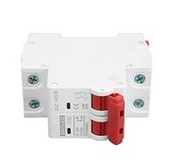 YWBL-WH Mini Disyuntor de CC 2P, Material Pa66, Capacidad Nominal de 32 A 500 V para Aplicaciones Solares Fotovoltaicas y de Vehículos Eléctricos