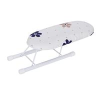 YWBL-WH Mini Tabla de Planchar de 10,2x4,3 Pulgadas, Almohadilla para Planchar Portátil para Escote, Mesa de de Viaje con Funda Lavable para Reparación de Ropa (Flores en racimos Apretados)