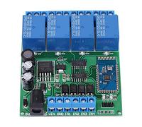 YWBL-WH Módulo de relé Bluetooth de 4 Canales para Control Remoto | Entrada 6,5-25 V/5 V, Control de Aplicación , Modos Momentáneo/autobloqueo/interbloqueo, Entrada de Disparador Externo