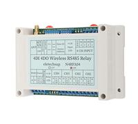 YWBL-WH Módulo de relé Remoto Inalámbrico, 4 Canales, 433Mhz, Rango de 1000m, Control para Expansión PLC IO, Seguridad Inteligente para el Hogar, (24V)