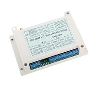 YWBL-WH Módulo de relé Remoto Inalámbrico, 4 Canales, 433Mhz, Rango de 1000m, Control para Expansión PLC IO, Seguridad Inteligente para el Hogar, (12V)