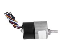 YWBL-WH Motorreductor sin Escobillas DC 12V, Engranaje Helicoidal de Poco | Carcasa de Aleación de Alambre de Cobre para Mayor Durabilidad, Control de Velocidad PMW, Retroalimentación de Señal FG,