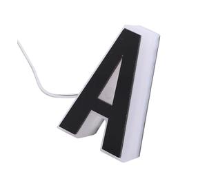 YWBL-WH Número de Casa LED SeñAl de Dirección Iluminada Placa de Dirección Retroiluminada de Acrílico Moderna Impermeable Al Aire Libre con Brillo Cálido para la Decoración de la Tienda