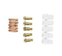 YWBL-WH Pieza de Antorcha de Soldadura MIG 36KD Punta de Contacto Juego de Soporte de Punta de Difusor de Gas 14 Piezas 0,8 Mm para Reemplazo de Antorcha Binzel 36KD MIG para Reparación de Soldadura