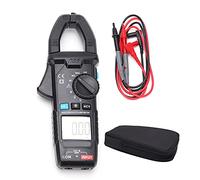 YWBL-WH Pinza Amperimétrica Digital, 600A CA/CC 6000 Cuentas True RMS | Probador eléctrico multiusos, multifunción de rango automático, pantalla dual con frecuencia, carcasa resistente a
