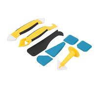 YWBL-WH Rascador Sellador, 8 Piezas, Juego de Herramientas de Acabado de Calafateo de Silicona de Plástico con Removedor de Calafateo y Aplicador de Boquilla para Baño, Cocina, Ventana, Alisado de