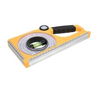 YWBL-WH RSL-250 Medidor de Ángulo Inclinómetro, Plástico ABS | Base magnética para herrajes de tuberías, escala de 0-180°, marca de nivel de dial ampliada, medición de construcción al