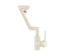 YWJFSA Grifo Cocina Abatible Acero Inoxidable Fría Y Caliente Grifo Monomando Lavabo Altura Regulable 2 Modos de Chorro,Blanquecino