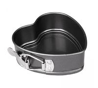 YWJLQH 2 Piezas Molde Corazón para Tarta Molde para Pastel Molde para Hornear Bandeja para Repostería de Acero Al Carbono Sin Recubrimiento Desmontable, 2 piezas