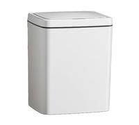 YWJLQH Bote de Basura Inteligente con Tapa Selladora Automática Cubo Rectangular Manos Libres Depósito Sensorizado para Residuos Y Almacenamiento Higiénico a, 16L Blanco