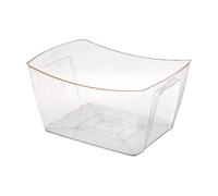YWJLQH Cubo de hielo para bebidas y vino, accesorios de bar con mango para botellas, Lado de Oro 12l, tal como se describe