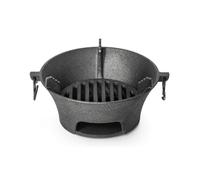 YWMJZEU Estufa Carbón Hierro Fundido Grueso Parrilla Hierro Fundido Multifuncional Estufa Carbón para Patio, Jardín, 23cm