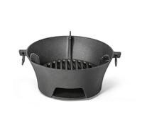 YWMJZEU Estufa Carbón Hierro Fundido Grueso Parrilla Hierro Fundido Multifuncional Estufa Carbón para Patio, Jardín, 26cm