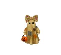 YWMJZEU Figura Resina con Calabaza Dorado Figura Encantadora Figurita para Coleccionistas, Halloween