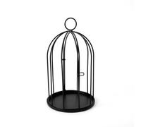 YWMJZEU Jaula corativa Hierro Vintage Jaula Hierro con Asa Antióxido para coración l Hogar, Pequeño, Negro
