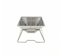 YWMJZEU Parrilla Portátil con Bolsa Plegable Parrilla con Bolsa Resistente Al Temperatura Barbacoa Carbón para Camping, Picnic, Cuatro Lados, Modelo Estándar