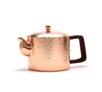 YWMJZEU Tetera Cobre Martillado Tetera con Tapa Artesanal Hervidor para Coleccionistas, Cocina, Mango De Cobre