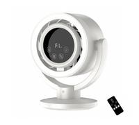 YWMJZEU Ventilador Recargable Distancia Oscilante Ventilador Circulador Inalámbrico para Oficinistas, Estudiantes, Escritorio, Blanco Arroz, Edición Estándar Recargable