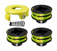 YWNYT Bobina de repuesto para Ryobi RAC118 RLT3525S, 1,2 mm x 8,4 m, carrete de repuesto con cubierta y resorte (3+1+1)