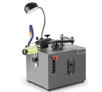 YXFAZPP Máquina pulidora de Joyas, Amoladora eléctrica de Pulido de Oro y Plata, Velocidad Variable de hasta 450 RPM, con luz LED y tubería de Agua Flexible