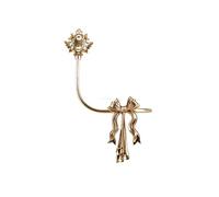 YXINAER Gancho de latón para Sujetar Cortinas Gancho de Cortina con Forma Nudo Dorado francés, Soportes Latón Lujo, Colgador decoración montado en la Pared for Sala Estar(White)